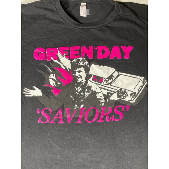 Green Day “Saviors” Graphic T-Shirt Black XL Band Tee - Picture 5 of 6